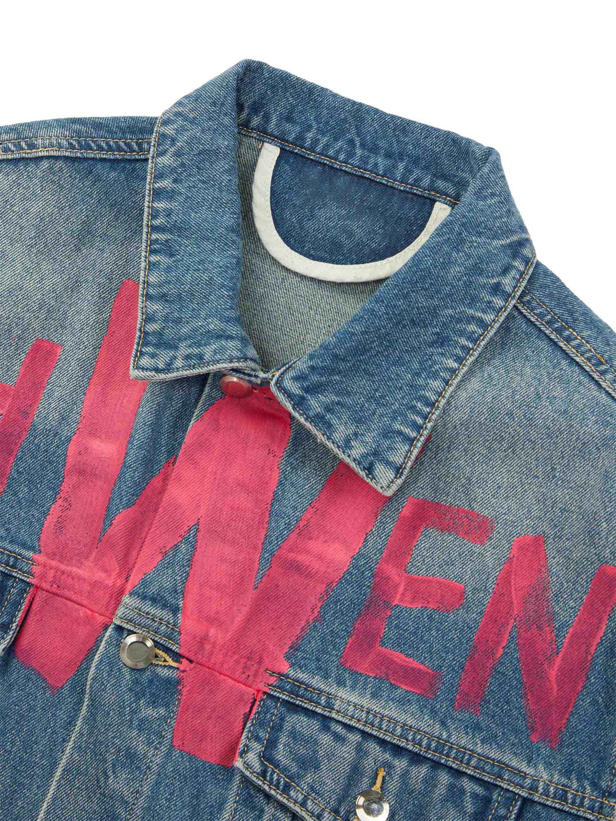 Jaqueta Pavtros Studios Pink Graff Denim Jacket
