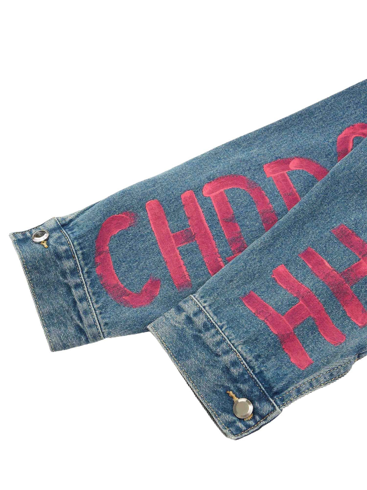 Jaqueta Pavtros Studios Pink Graff Denim Jacket