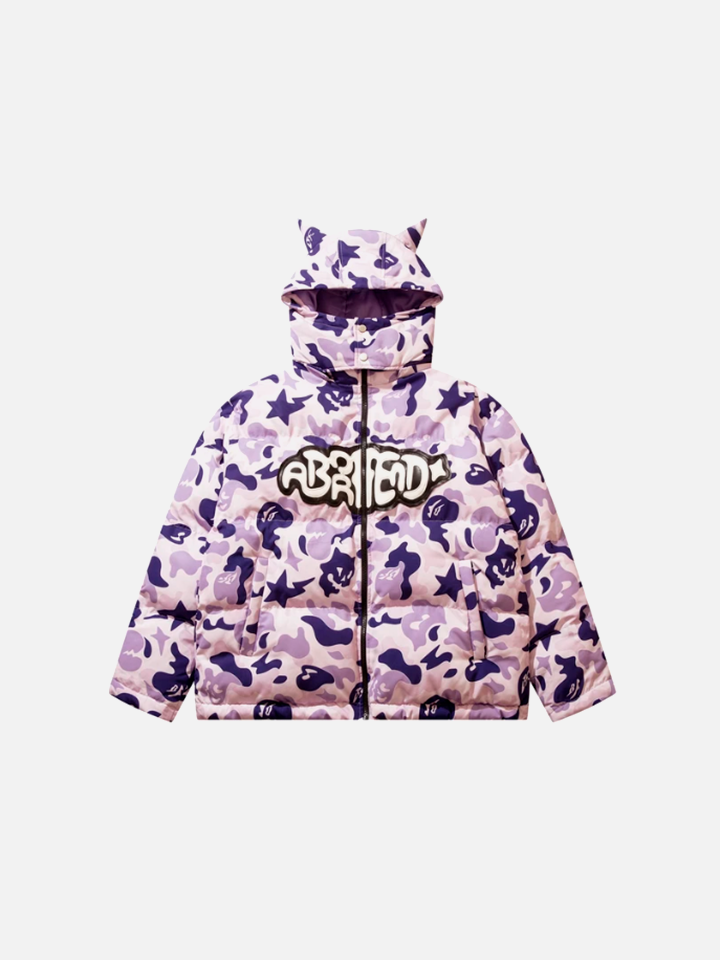 Jaqueta Pavtros Puffer Capuz 'Street Cat'
