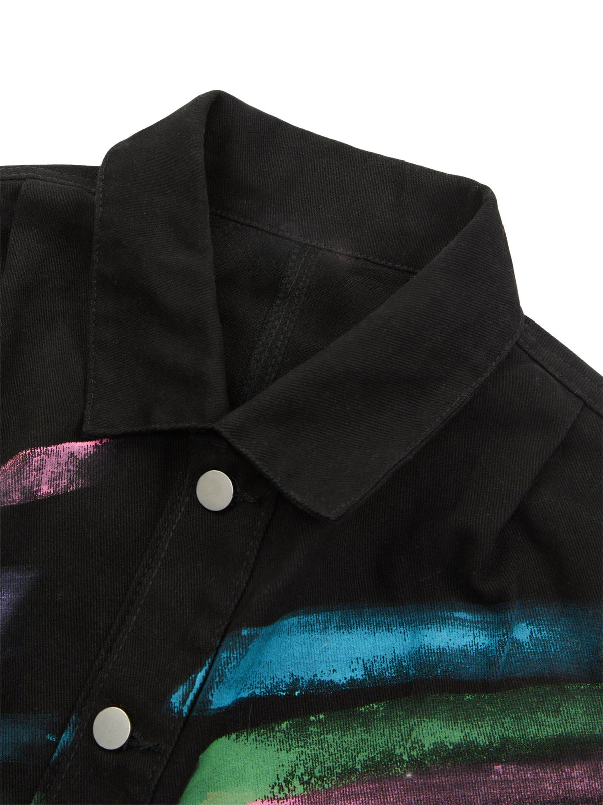 Jaqueta Pavtros Studios Abstract Graff Denim Jacket