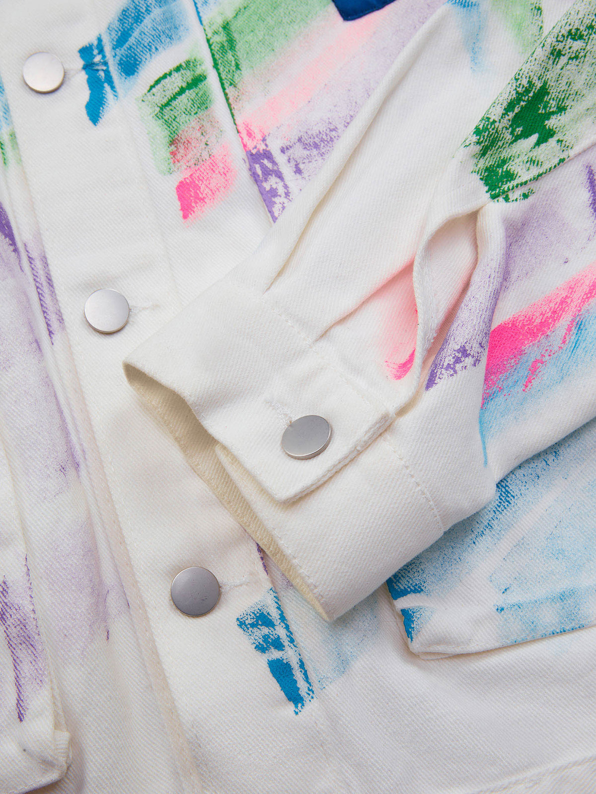 Jaqueta Pavtros Studios Abstract Graff Denim Jacket