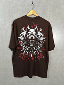 Camiseta Oversized Trip Side Cerberus Marrom